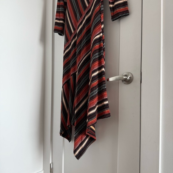 Anthropologie Maeve long sleeve multi stripe knit midi dress - size Medium (M) - Picture 8 of 8